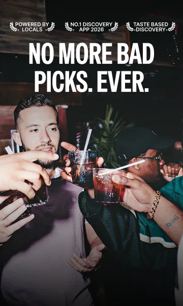 Paywall photo for the general campaign: friends toasting on a night out.