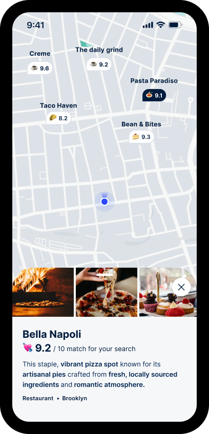 Atly app screen