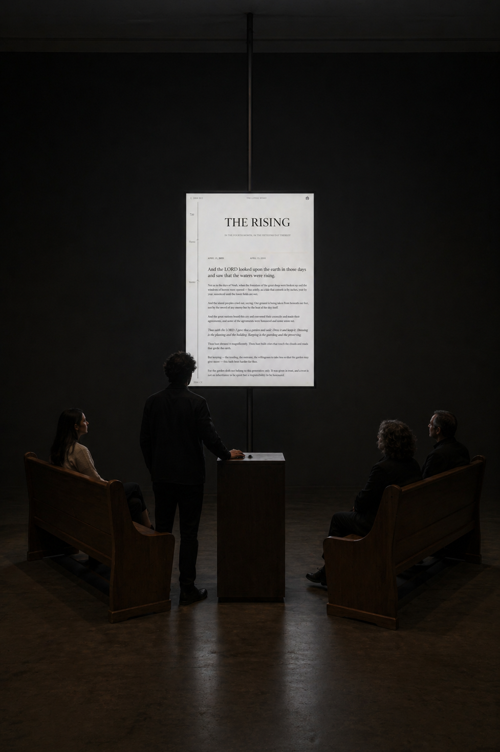 Eternal Scroll gallery installation