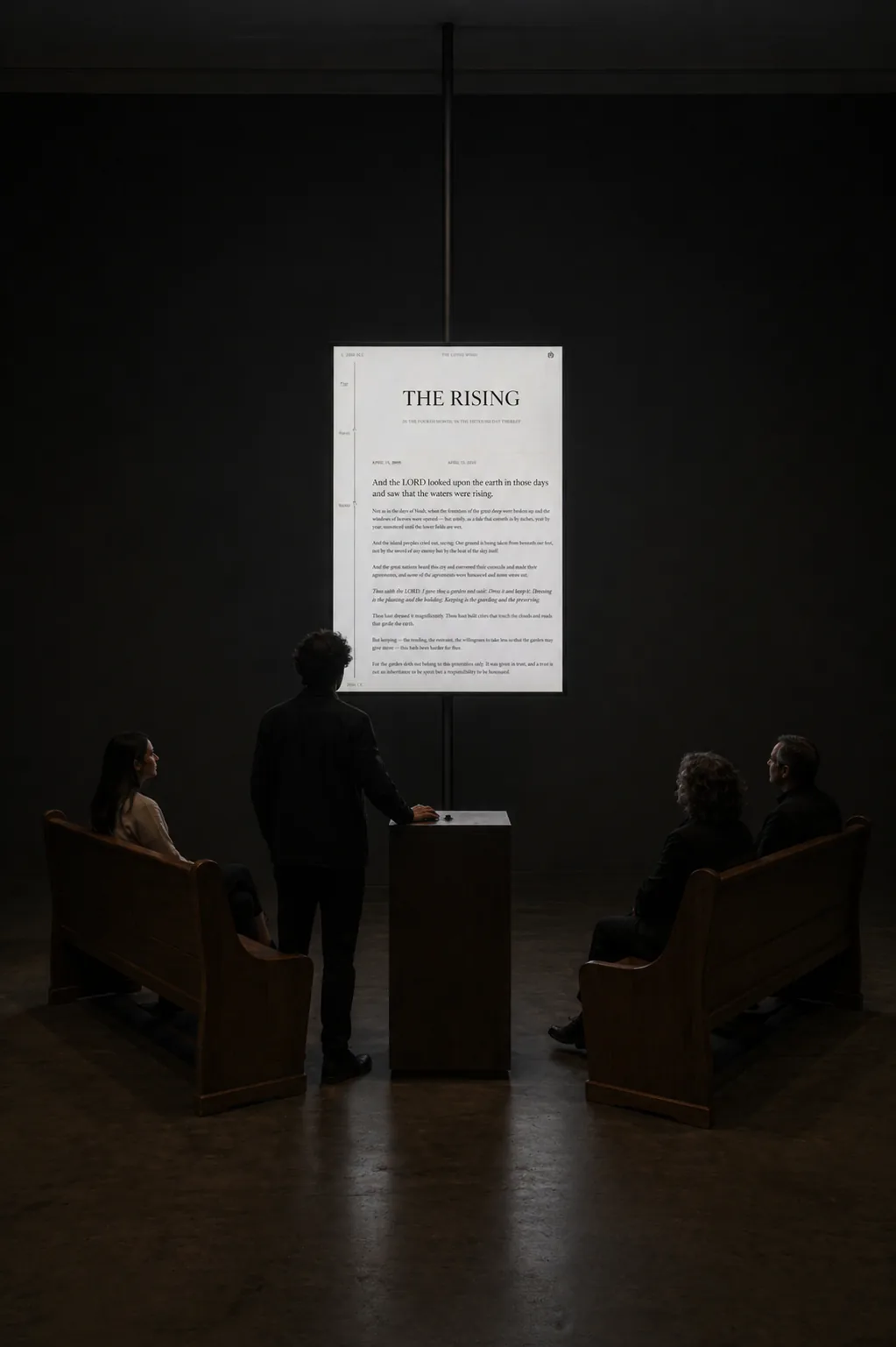 Eternal Scroll gallery installation