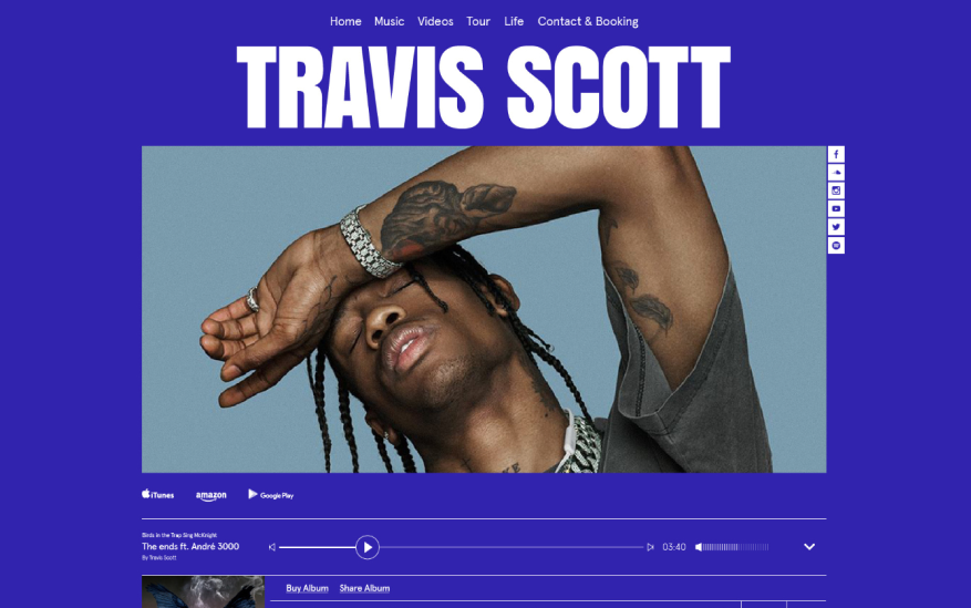 Wix Musician Template demo